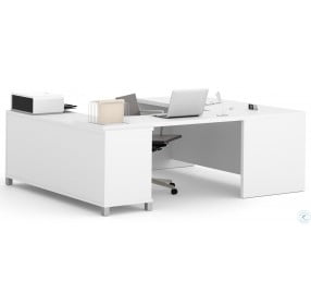Pro-Linea White U-Desk