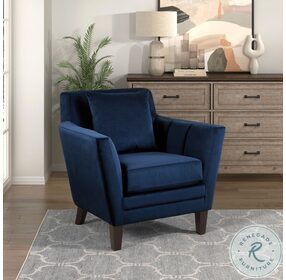 Adore Navy Blue Accent Chair