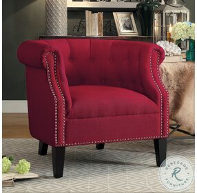 Karlock Red Accent Chair