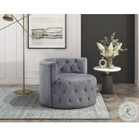 Cheswold Gray Swivel Chair
