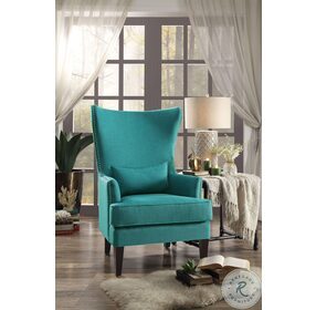 Avina Teal Accent Chair