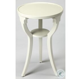 Cottage White 1328222 Round Accent Table