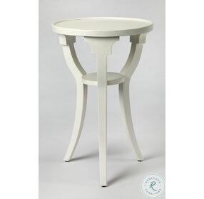 Cottage White 1328222 Round Accent Table
