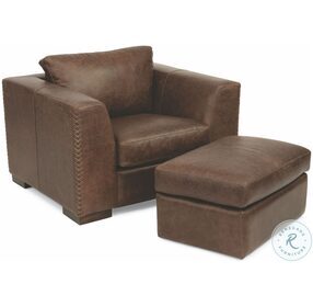 Hawkins Brown Leather Chair