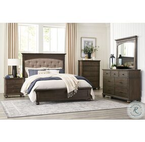 Motsinger Wire Brushed Rustic Brown Mirror