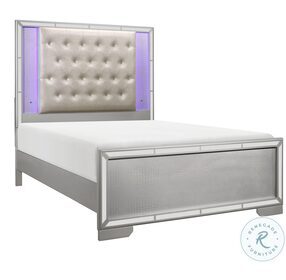 Aveline Silver Panel Bedroom Set