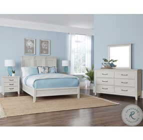 Passageways Oyster Grey King Mansion Panel Bed With Low Profile Footboard