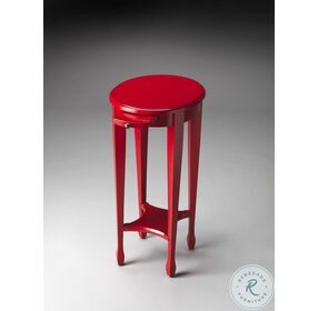 Butler Loft Arielle Red Round Accent Table