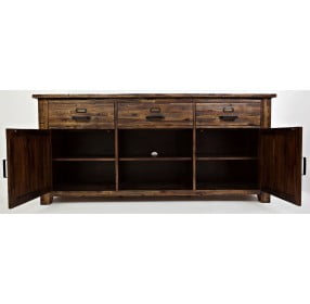 Cannon Valley Distressed Medium Brown 70" TV Stand