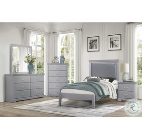 Seabright Gray Twin Panel Bed
