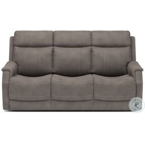 Easton Light Brown Power Reclining Sofa With Power Headrest And Lumbar