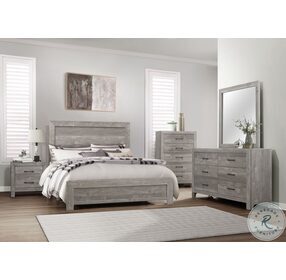 Corbin Gray King Panel Bed In A Box