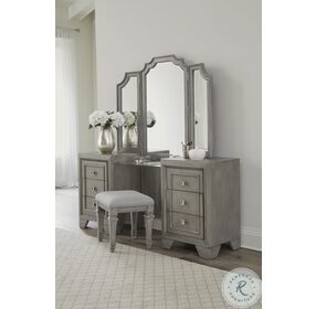 Colchester Driftwood Gray Vanity Dresser With Mirror