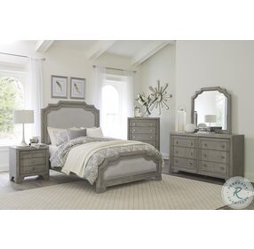 Colchester Driftwood Gray King Panel Bed