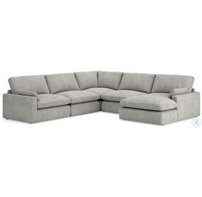 Sophie Gray 5 Piece Sectional with RAF Chaise