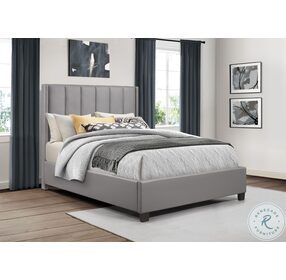 Anson Gray Full Upholstered Platform Bed