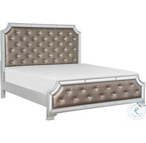Avondale Silver Upholstered Panel Bedroom Set