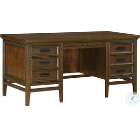 Frazier Brown Cherry Executive Home Office Set