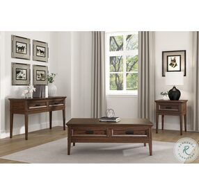Frazier Brown Cherry Cocktail Table