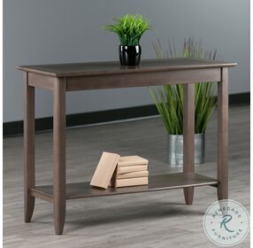 Santino Oyster Gray Console Hall Table
