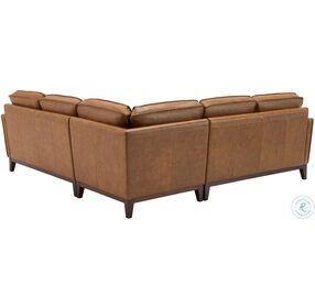 Newport Camel Leather Sectional