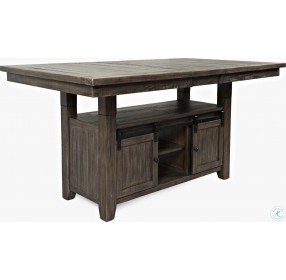 Madison County Barnwood Brown Adjustable Extendable Counter Height Dining Room Set
