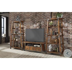 Holverson Rustic Brown And Gunmetal 64" TV Stand