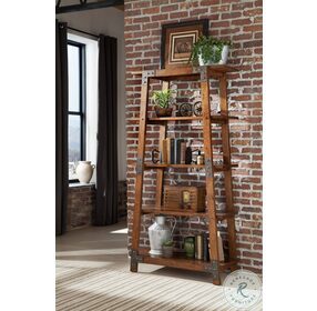 Holverson Rustic Brown And Gunmetal Bookcase