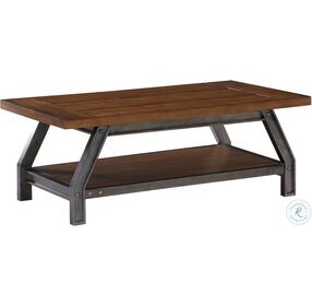 Holverson Rustic Brown And Gunmetal Occasional Table Set