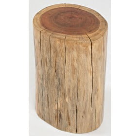 Global Archive Clear Lacquer Stump Accent Table