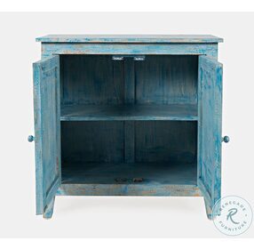 Global Archives Distressed Blue Accent Chest