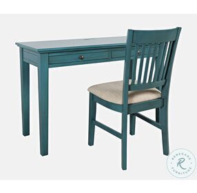 Craftsman Antique Blue Desk Chair