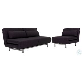 LK06-1 Black Fabric Premium Chair Bed