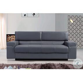 Soho Grey Leather Living Room Set