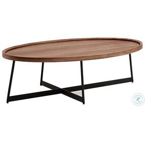 Uptown Walnut and Black Occasional Table Set