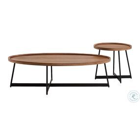Uptown Walnut and Black Coffee Table