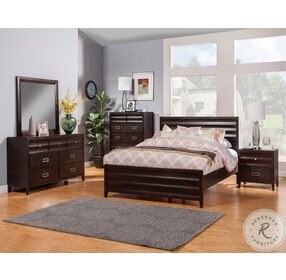 Legacy Black Cherry Queen Sleigh Bed