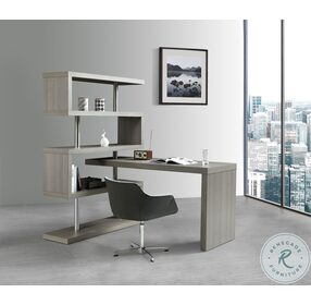 KD002 Matte Grey Modern Office Desk