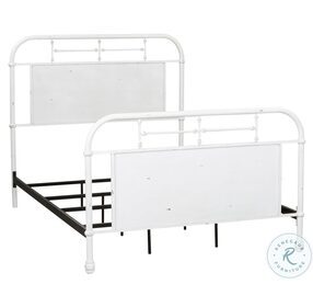 Vintage Series Antique White Twin Metal Bed