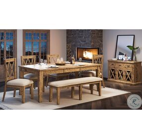 Telluride Naturally Distressed Dining Bench