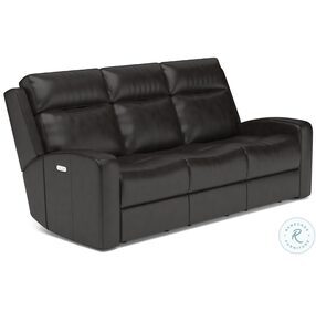 Cody Brown Leather Power Reclining Living Room Set With Power Headrest And Footrest