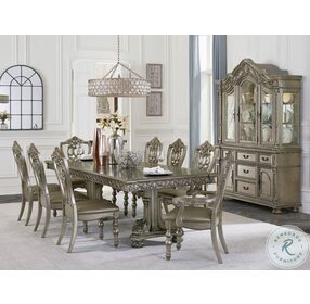Catalonia Platinum Gold Buffet With Hutch
