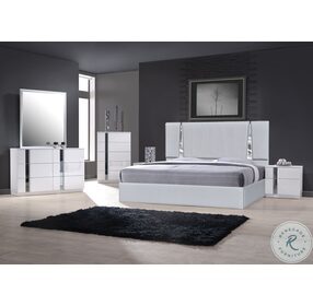 Matisse Silver Grey Queen Upholstered Platform Bed