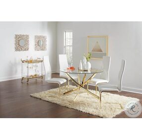 Chantar White 43" Dining Chair Set Of 4