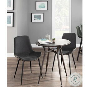 Duke Black And Gray Dining Chair Set of 2