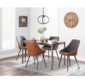 Marche Brown Two-Tone Dining Chair Set Of 2