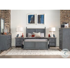 Cone Mills Distressed Denim And Stone Washed Drawer Chest