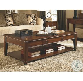 Sunset Valley Rich Mahogany Rectangular 1 Drawer End Table