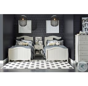 Sleepover Dove Grey Twin Panel Bed