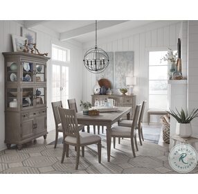 Lancaster Dovetail Grey Extendable Rectangular Dining Table